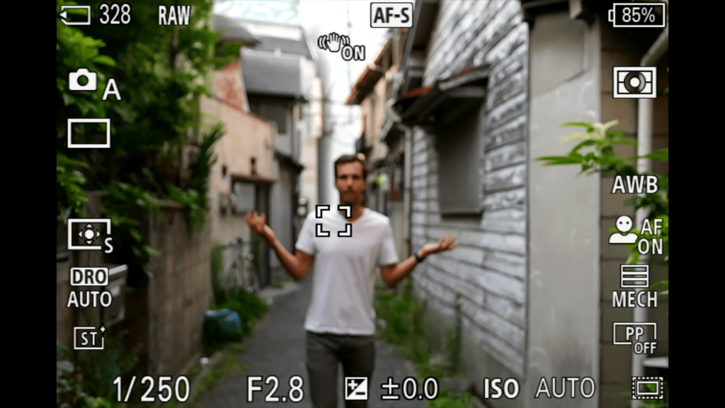 mode AF-S en utilisation